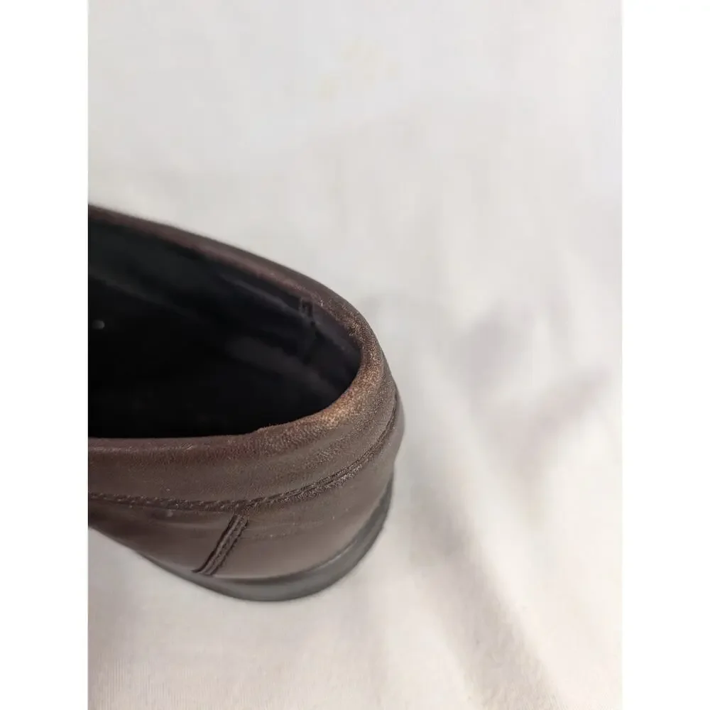 ECCO Lite Moc Classic Leather Moccasin Loafer Men’s Sz 47 13/13.5 US Cocoa Brown